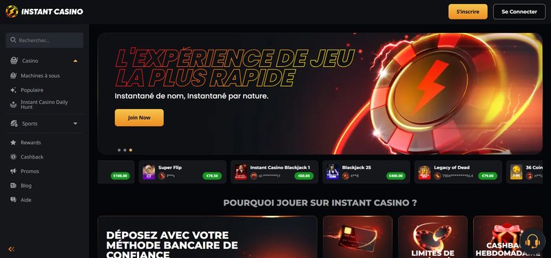 Casino instant, instant casino en ligne